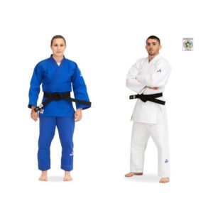 Judogi IJF Slim Fit (white/blue)